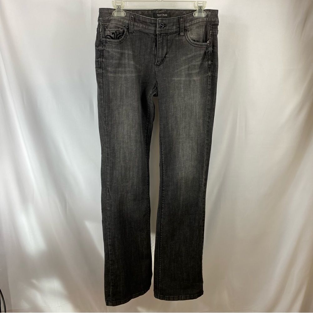 White House Black Market, Boot Leg Jeans, Size 4R, Black